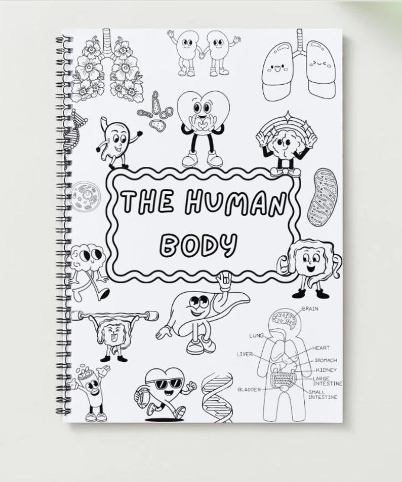 Cute Anatomy Coloring Pages – Medical & Nursing Students (digital ...