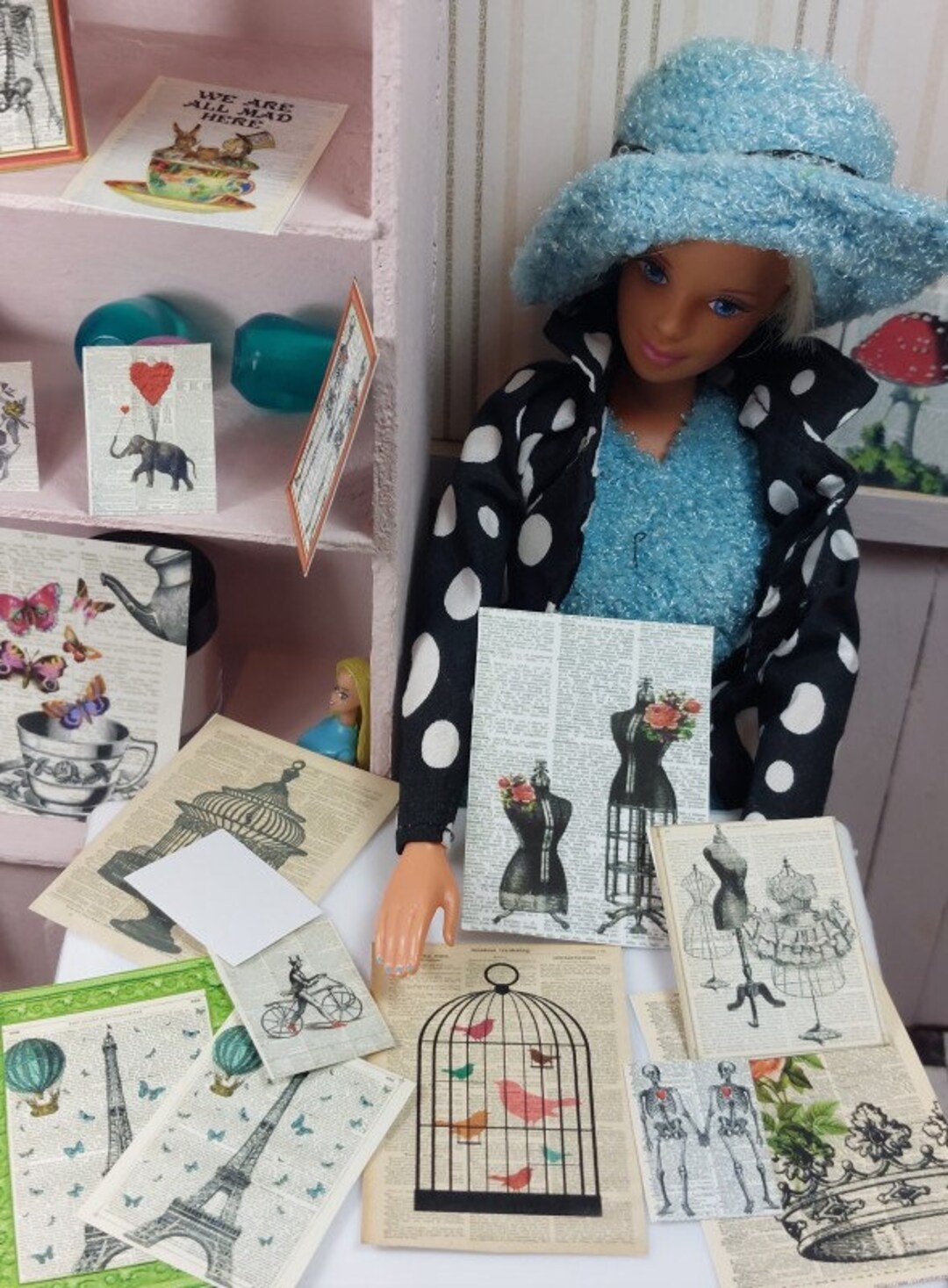 Dolls 16. . Assorted Images to Frame. DICTIONARY ART Etsy