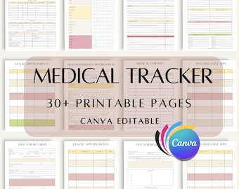 Printable Medical Tracker: Chronic Illness Planner (A4 PDF)