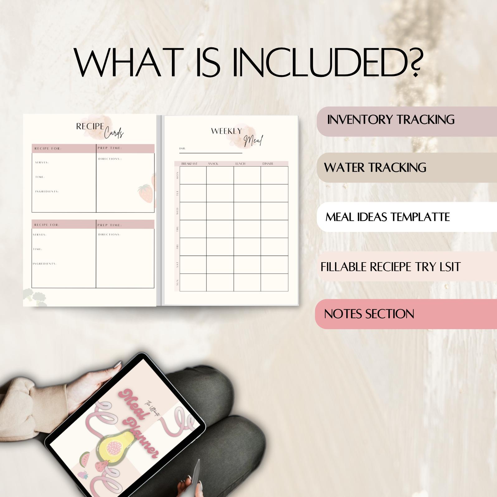 Weekly Meal Planner, Meal Prep Planner, Weekly Menu, Family Meal ...