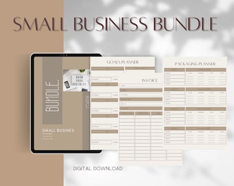 Pacchetto Small Business Planner: modelli Canva modificabili (download digitale)