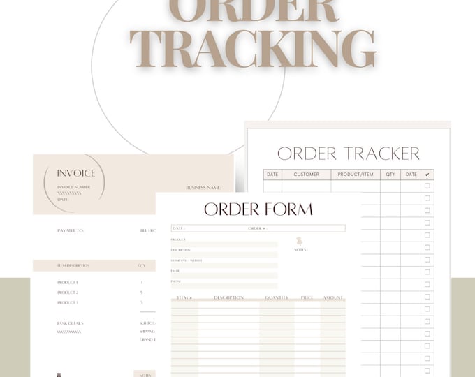 Business Order Bundle: Order Form | Invoice Template | Invoice Order ...