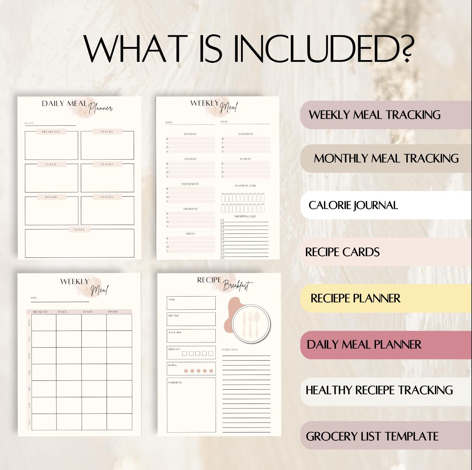 Weekly Meal Planner, Meal Prep Planner, Weekly Menu, Family Meal ...