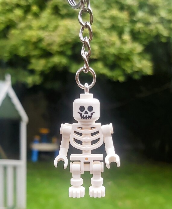 Handmade LEGO Skeleton Keyring - Genuine Brand New LEGO | Fun