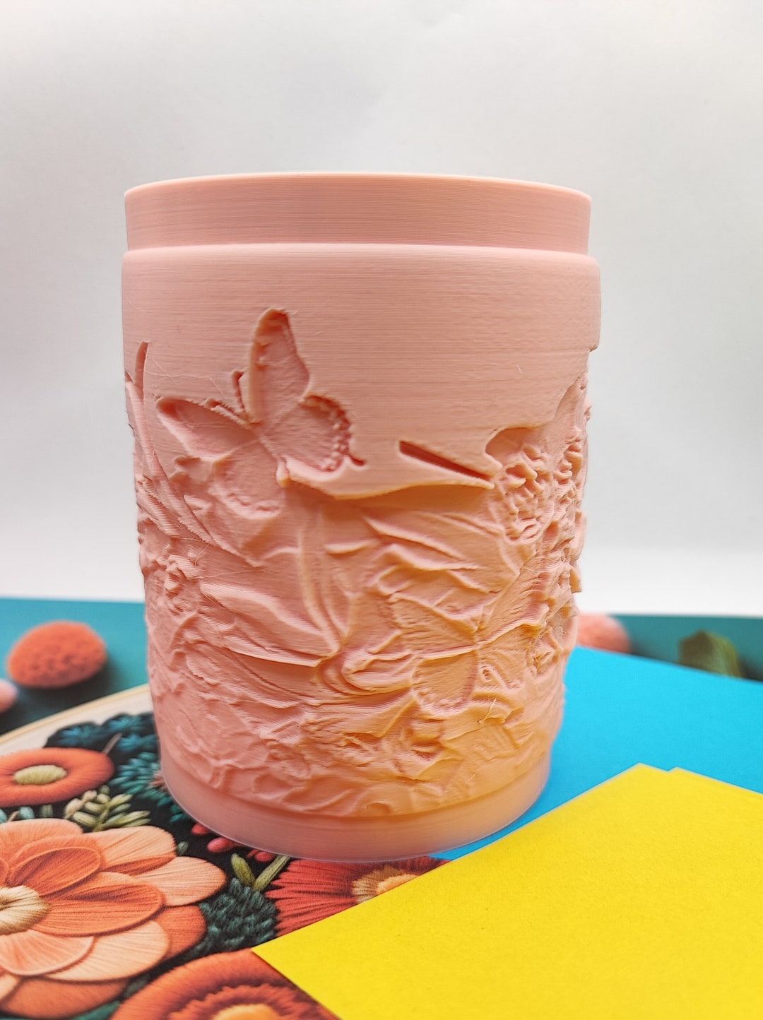 3D Printed Pencil Holder With Butterfly Pattern Available in Various ...