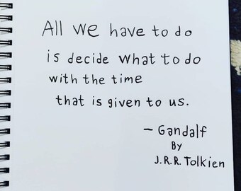 Gandalf Quote Poster Etsy France