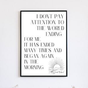Nayyirah Waheed Poem - Digital Print - Inspirational Wall Art, Minimalist Poetry Decor