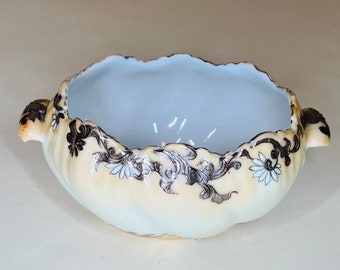 Chinese Porcelain and Silver leaf Bowl