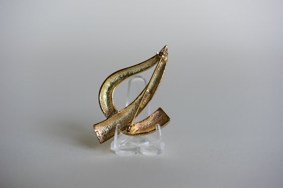 80s M Jent Abstract Modern Style Brooch - image 4