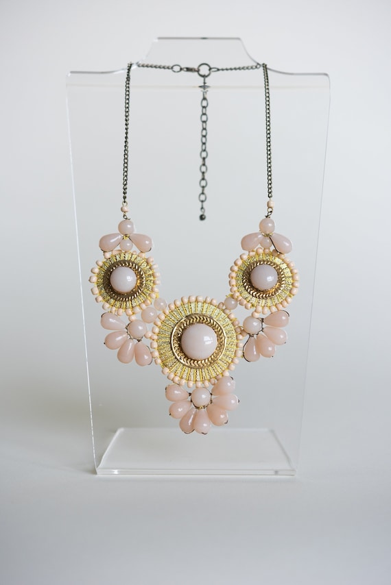 80s Boho Stone Necklace - image 1