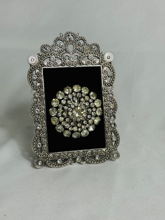 Wearable Brooch Framed - Statement Rhinestone Brooch