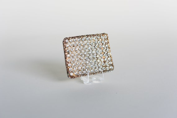 60s Rhinestone Belt Buckle - image 3