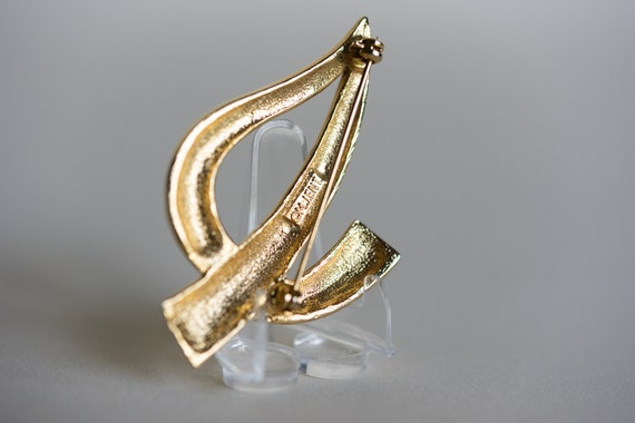 80s M Jent Abstract Modern Style Brooch - image 3