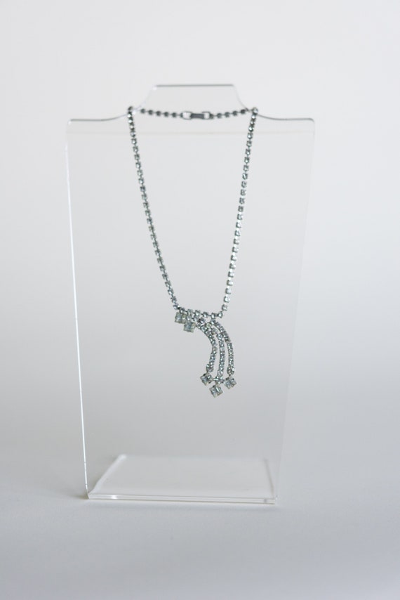 40-50s Shooting Star Vintage Rhinestone Necklace