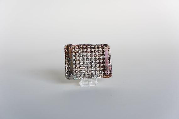 60s Rhinestone Belt Buckle - image 6