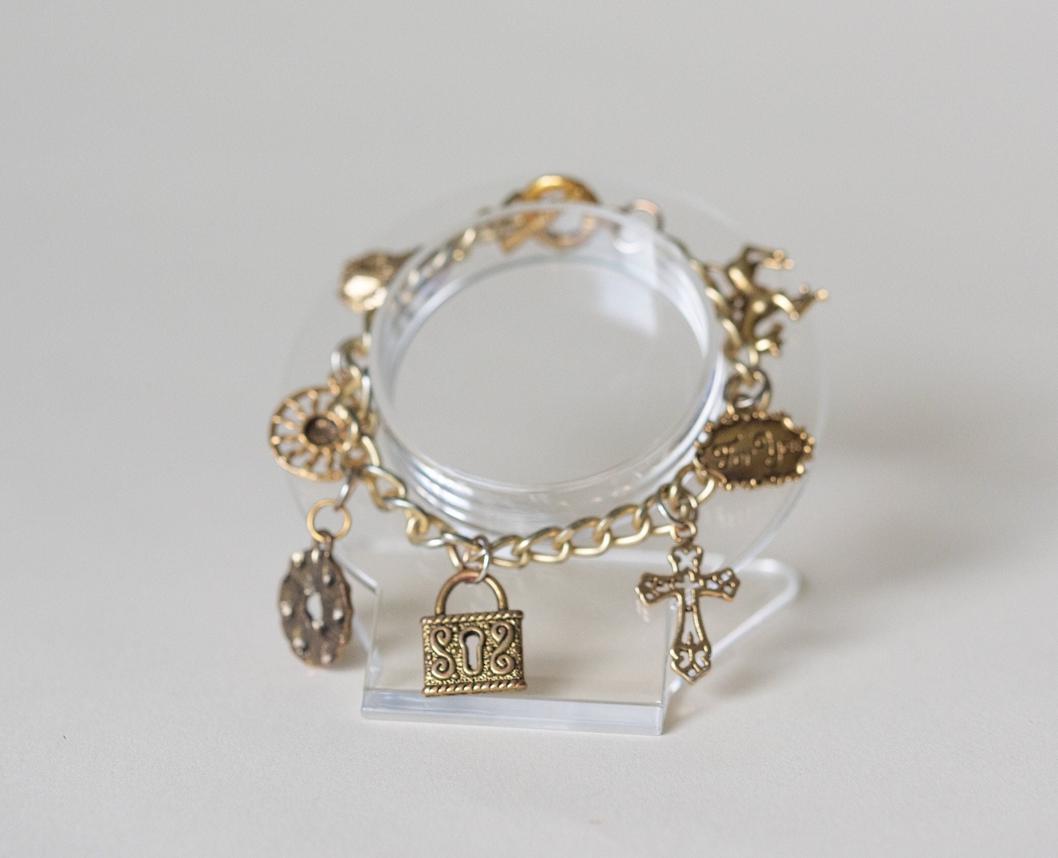 Chanel Vintage Charm Bracelet - Gold-Plated Charm, Bracelets - CHA855485