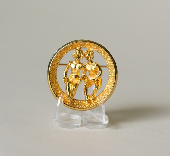 70-80s Gemini Brooch