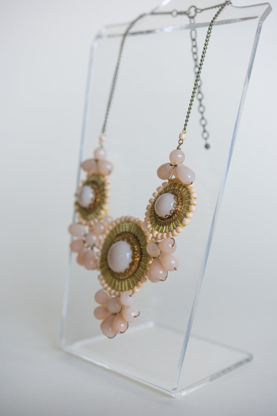 80s Boho Stone Necklace - image 4