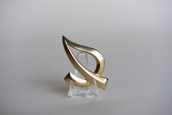 80s M Jent Abstract Modern Style Brooch - image 1