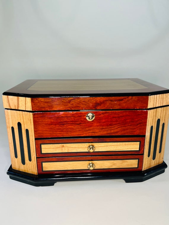 Solid Wood Jewelry Box or Cigar Box - image 2