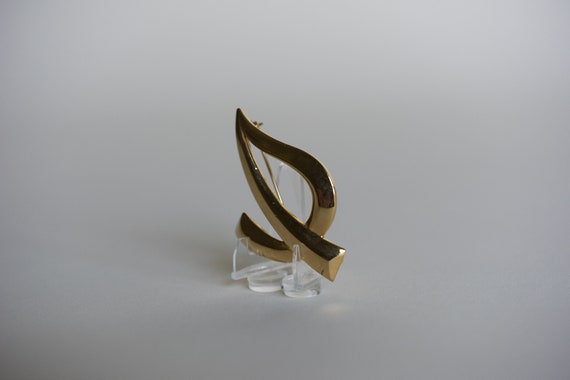 80s M Jent Abstract Modern Style Brooch - image 5