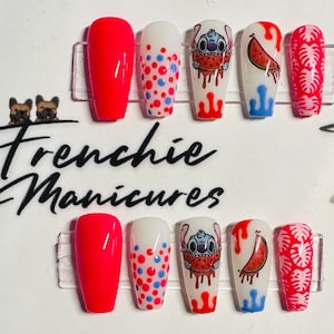 Stitchy Watermelon Press on Nails
