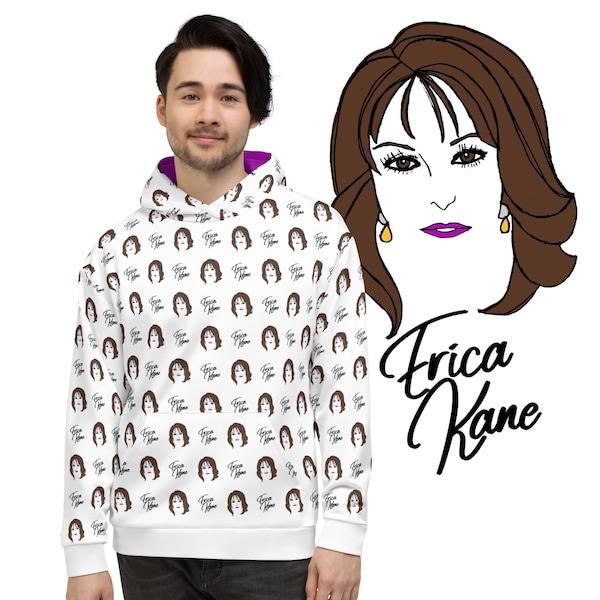 Erica Kane Sweatshirt All My Children Soap Opera Gift ABC Soap Fan Gift Erica Kane Susan Lucci Fan Art Vintage Soap Daytime TV Sweatshirt