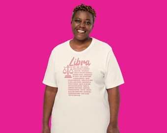 Libra Zodiac T-shirt, Funny Astrology Gift for September/October Birthday