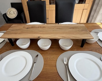 Raclette table riser, rustic wild oak board, raclette grill, raclette table, Swiss edge, beveled edge, Mother's Day, birthday