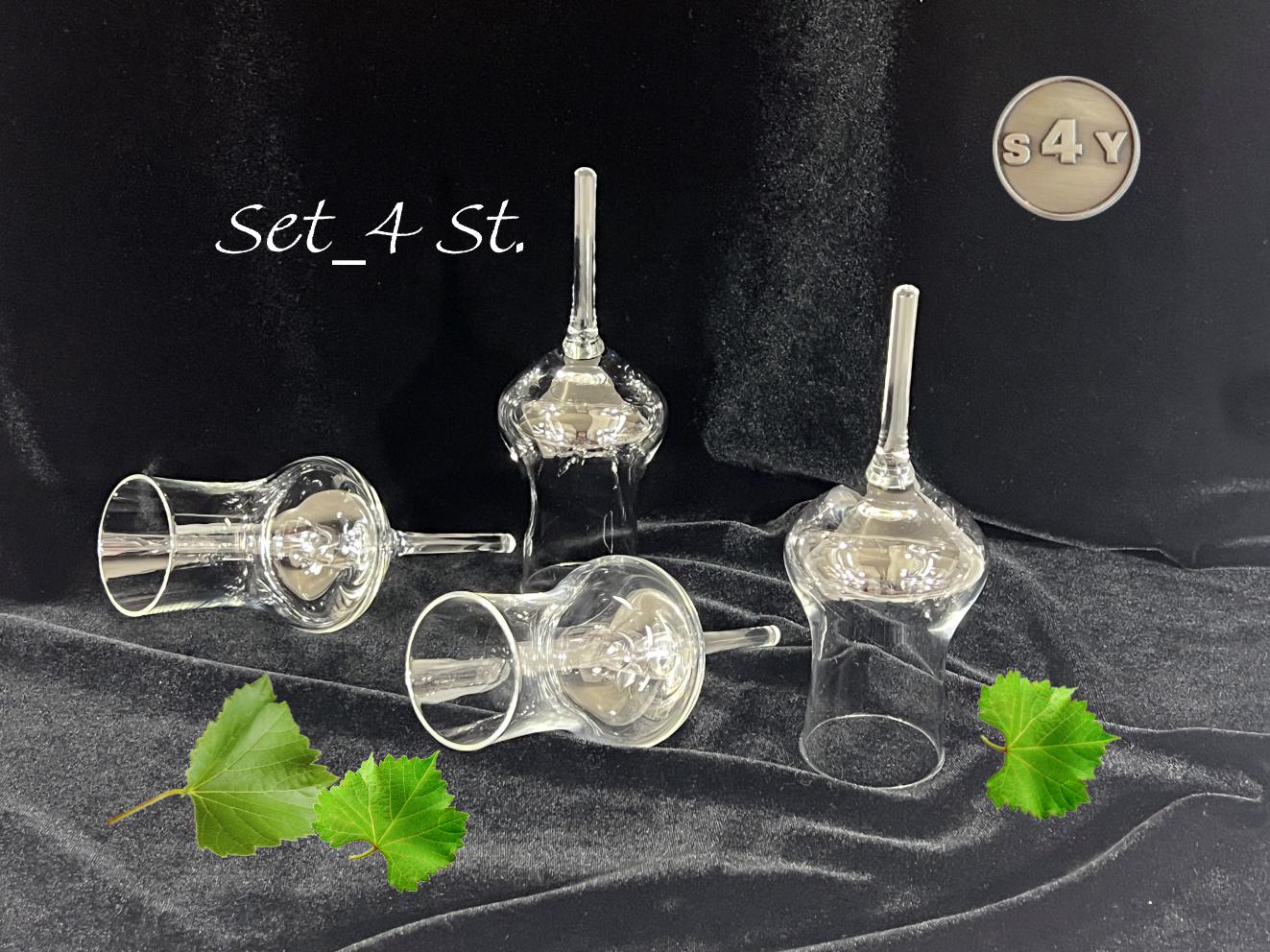 Grappaglas Schnapsglas Likörglas ohne Fuß zum Stecken für 95ml Grappa Schnapsgläser Damengeschenk Herrengeschenk für die Lieben
