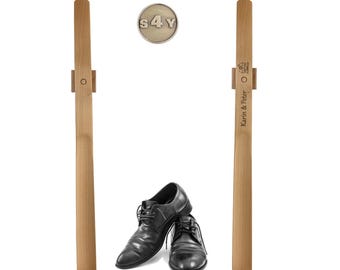 Premium shoehorn, beechwood shoehorn (55 cm) Wooden shoehorn with magnetic holder Personalization Name *930 - *933