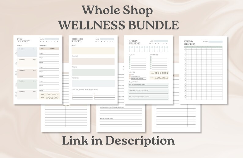 Chronic Fatigue Tracker, Energy Tracker, Energy Levels Graph, Printable PDF, Digital Download image 10