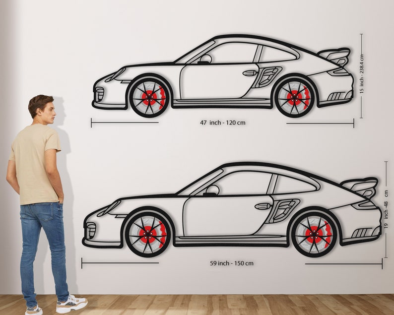 Metal Car Wall Art, Car Guy Gift, Car Wall Art, Metal Wall Art, Car