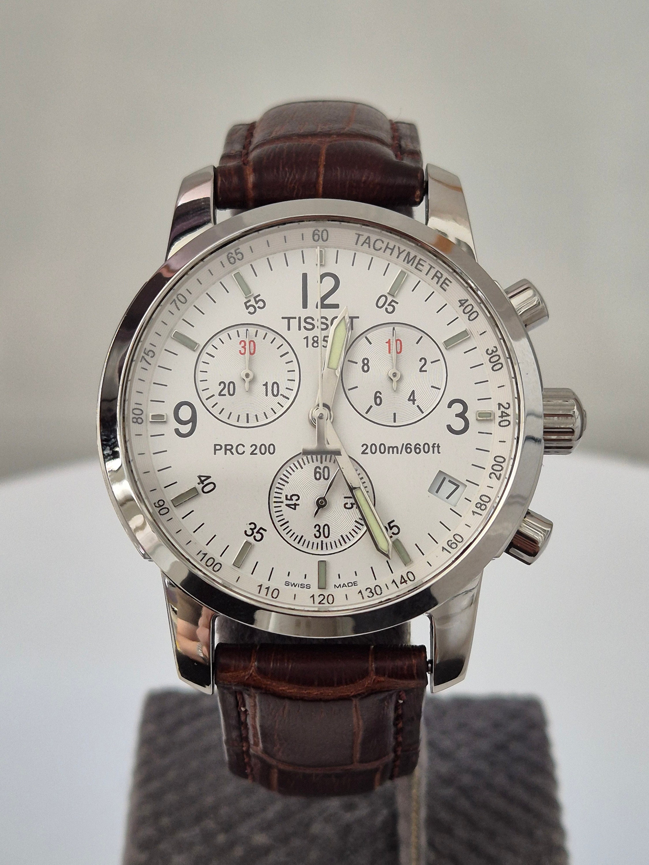 Fantastic Tissot PRC200 Chronograph Men's Swiss Made Vintage Quartz Watch T461 Minimalist Elegant Collection WristWatches,Fathers Day Gift