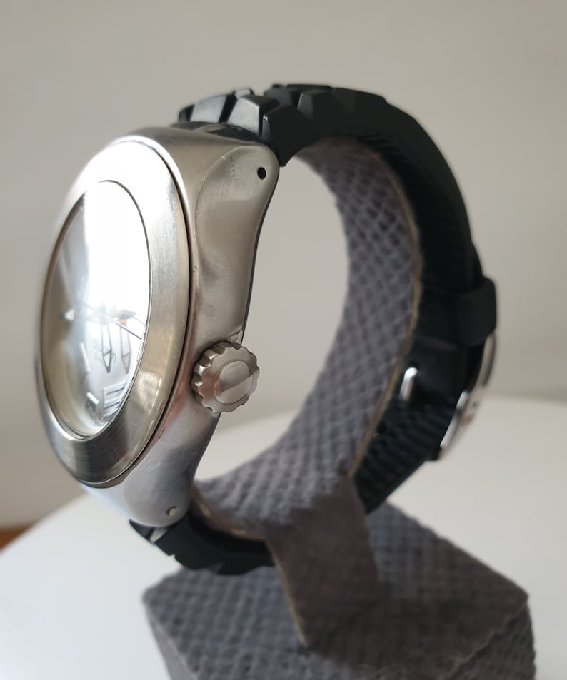 Montre Bracelet Lotus 15400/6 Cuir Noir Carré - Vintage Rare, Quartz, Femme - Neuf Avec étiquettes