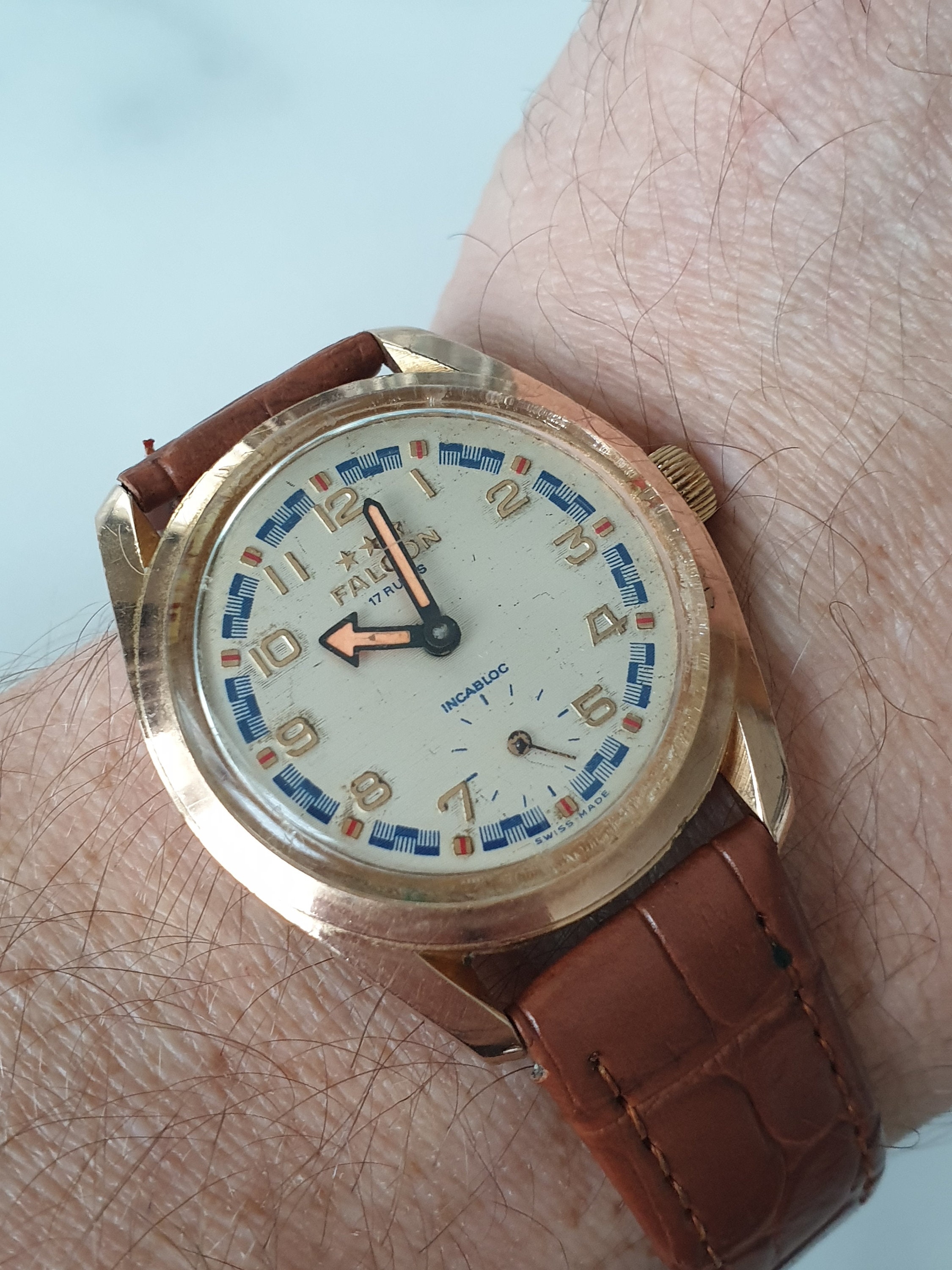 Great Falcon Vintage Watch Mechanical Hand Winding Gold Plated Collection Swiss Watches Etsy Canada