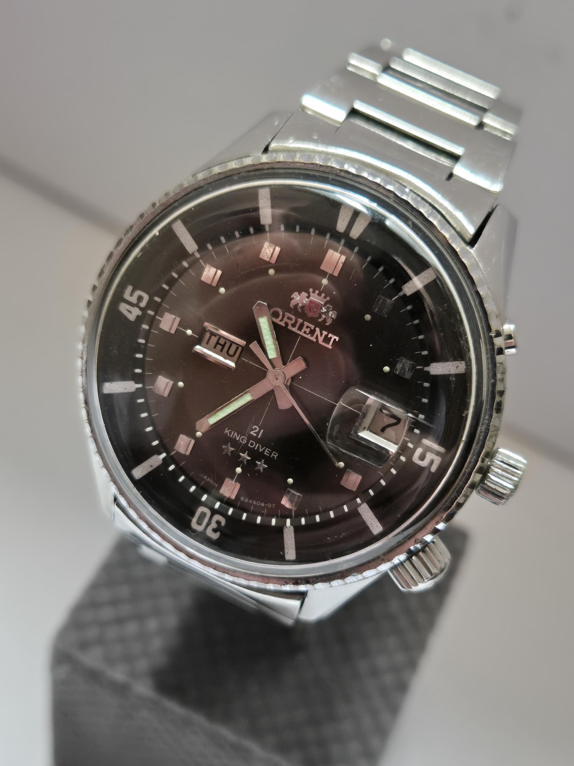 Vintage Orient King Diver Automatic Watch, Black Dial, Circa 1970s