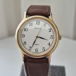 Vintage Seiko Avenue-kwartshorloge, Moederdagcadeau, minimalistisch dagelijks jurkpolshorloge, verjaardagscadeau