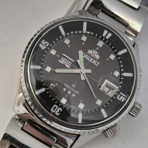 Rare Orient King Diver Automatic Watch Black Dial,Full Original ,Collection Wristwatch,Circa 1970&#39;s,Gift For Fathers,Gift For Birthdays