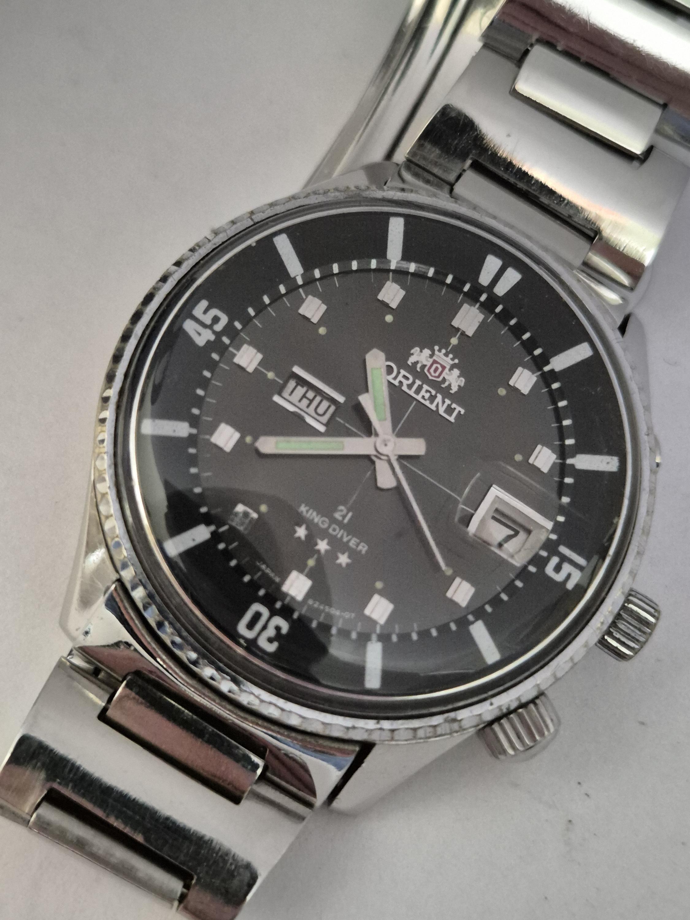 Rare Orient King Diver Automatic Watch Black Dial,Full Original ,Collection Wristwatch,Circa 1970's,Gift For Fathers,Gift For Birthdays
