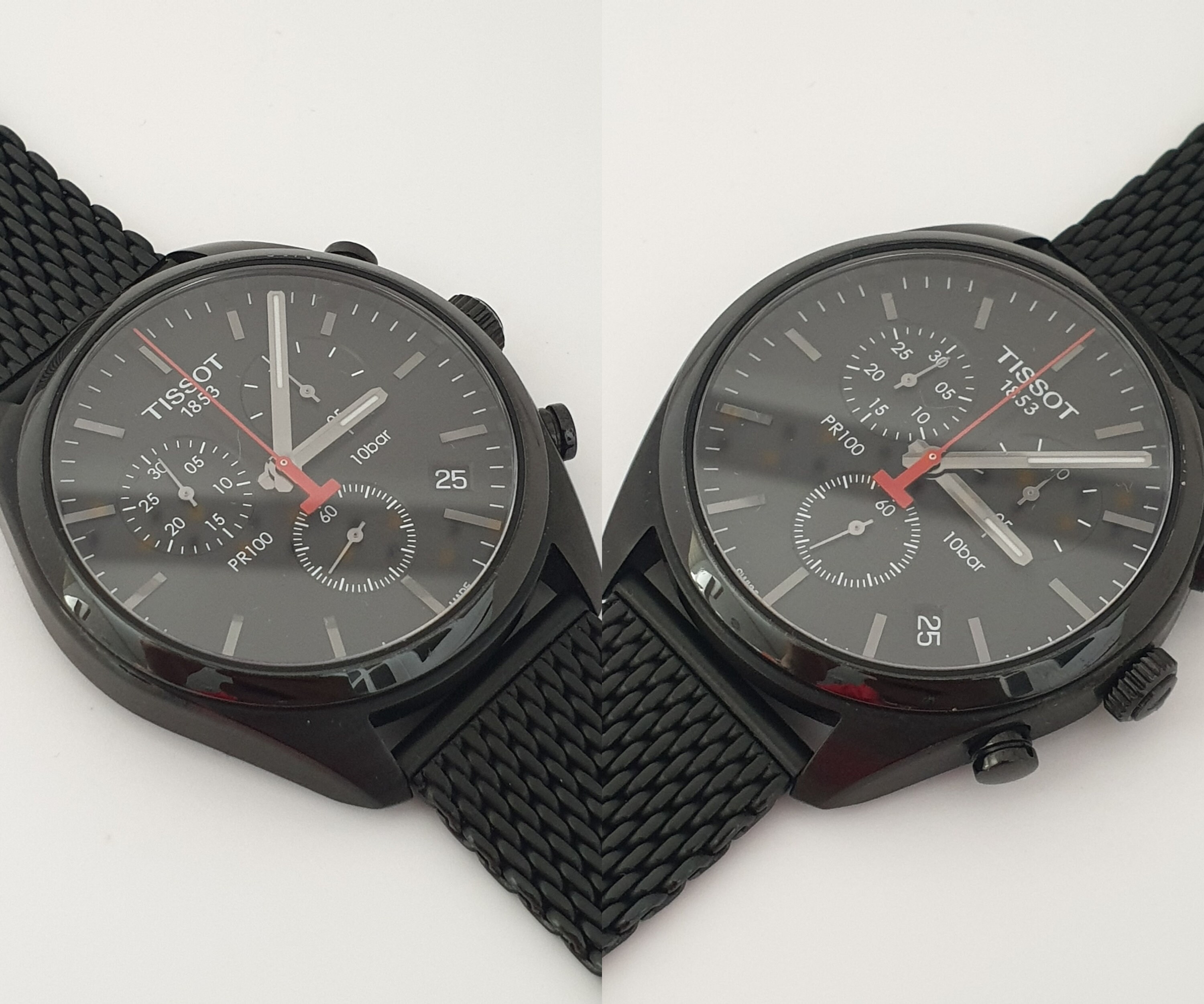 TISSOT Chronographs G10 ブラック 豪奢な TISSOT Chronographs G10 ブラック 時計 - 時計