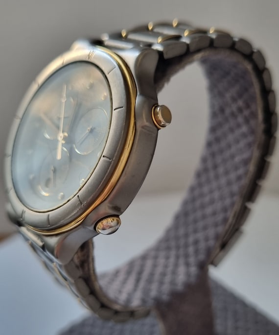 Montre Citizen Attesa Titanium 3560-351541 - Chronographe Quartz, Occasion Révisée, Bracelet <20cm