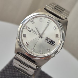 Rare Seiko 5 Automatic Wristwatch Cal. 5126-8000  Vintage 1960&#39;s  Japan Made Men&#39;s Watch,Daydate ,Great Condition Gift For Fathers