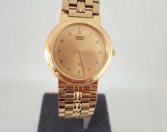 SEIKO セイコー V701-A100 ヴィンテージ ゴールクォーツ 腕時計 SEIKO - SEIKO V701-A100 Gold の通販 by ヨシキ's shop