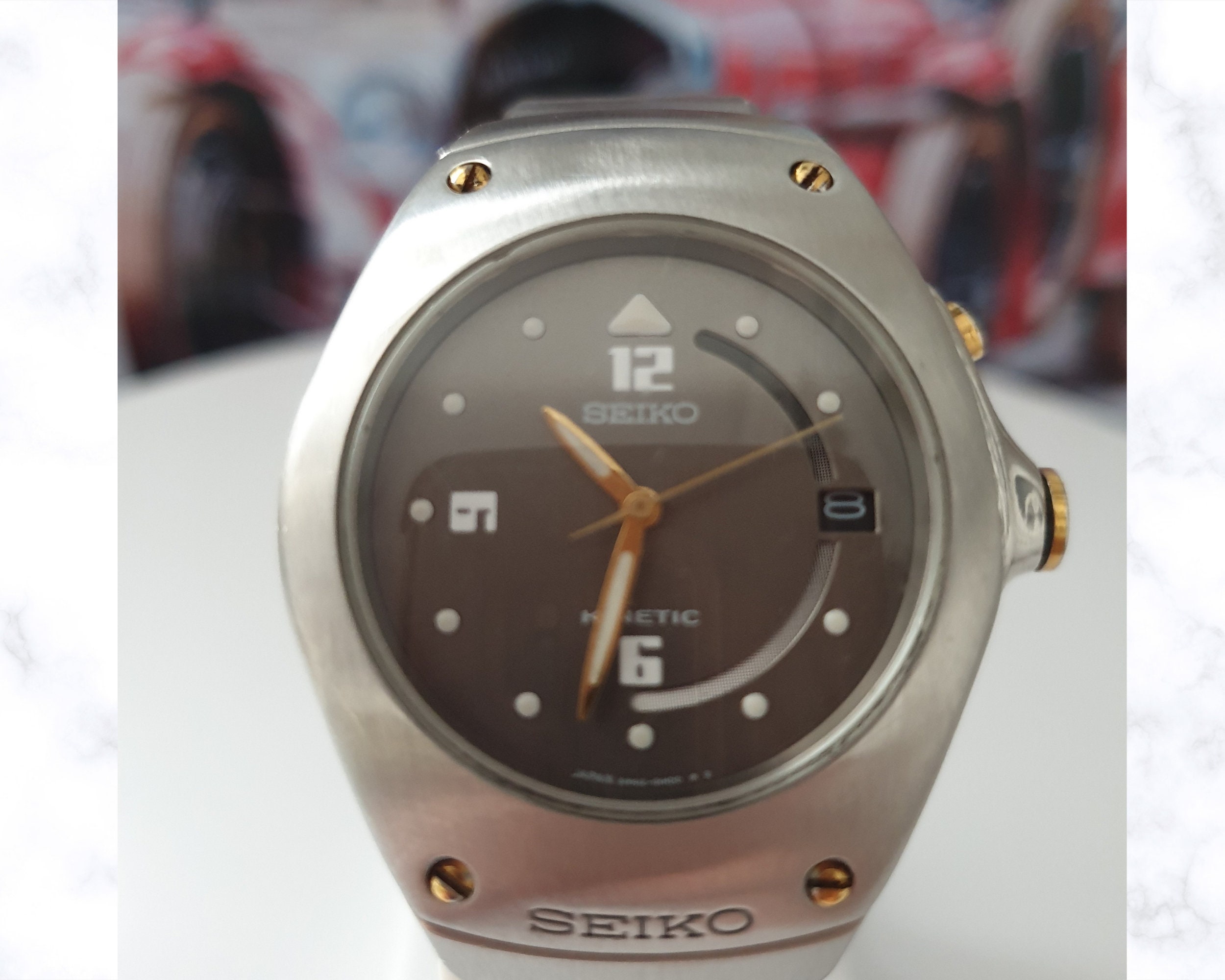 Seiko Arctura Kinetic Model 5m42-0e30very Rare Vintage - Etsy Australia