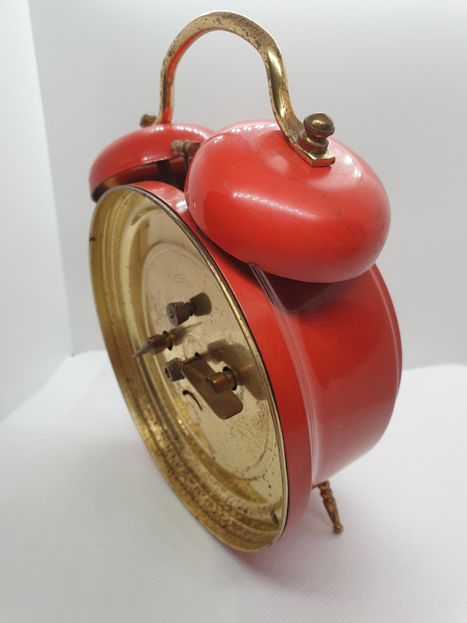 Vintage 1960' S Junghans Mechanical Alarm Table Clock, Antique German