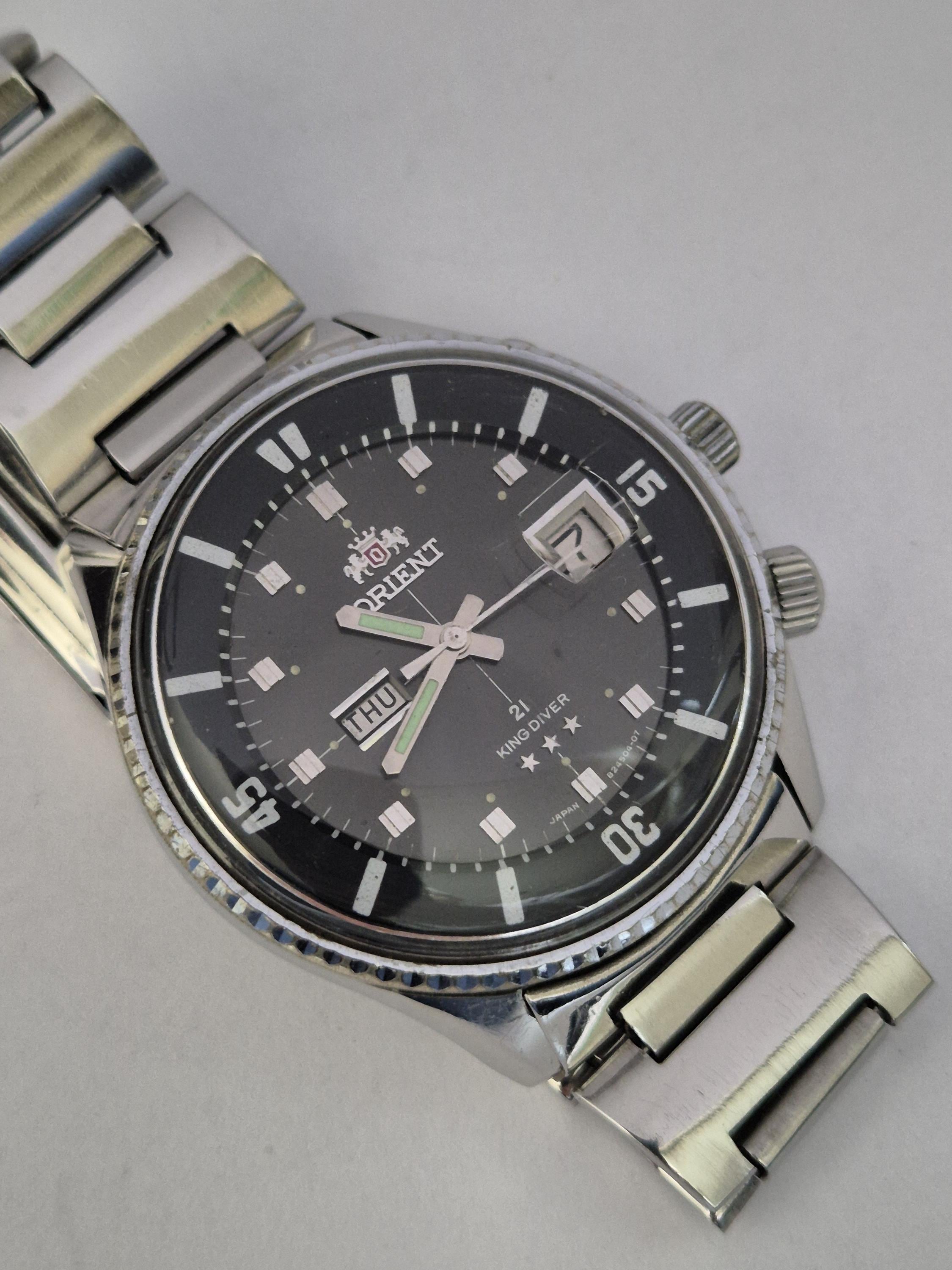 Vintage Orient King Diver Automatic Watch, Black Dial, Circa 1970s