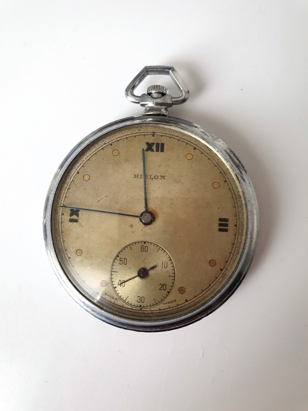 Watches Deals Hislon Pocket Watch Antique Hislon Antimagnetic 16