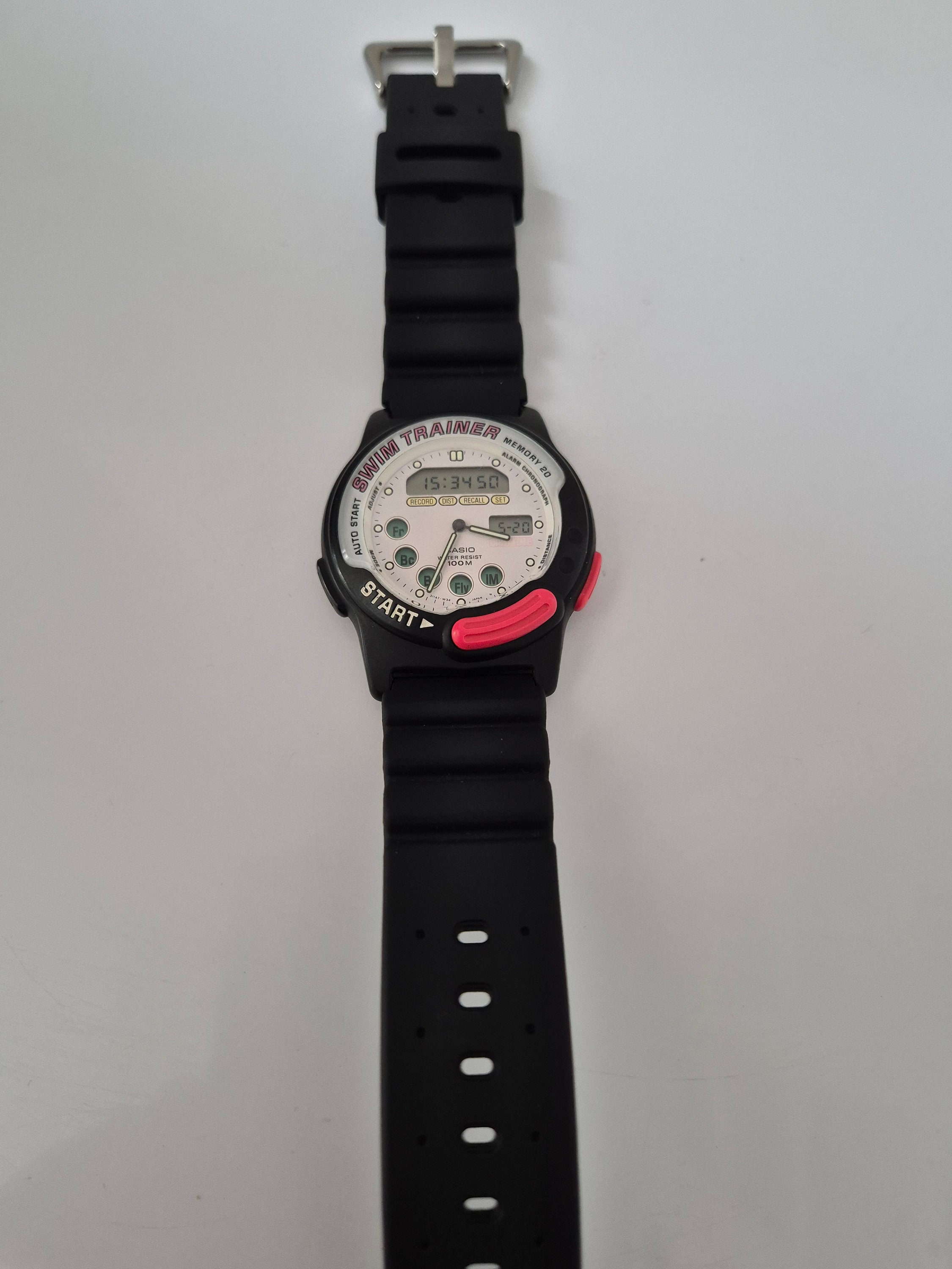 Casio Swim Trainer Chrono 723 SWM 100 Quartz 40 Mm Japan Wr 100 M NOS Condition Etsy UK
