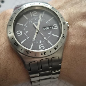 Vintage Swatch Steel Quartz Watch YTS704G,Collection Swiss Wristwatches,Gift For Friends,All Original,Gift For Fathers/Mothers